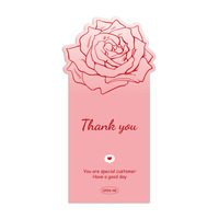 Autocollants de remerciement Camélia rose - Étiquettes décoratives pour boîtes cadeaux - Étiquettes autocollantes