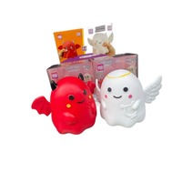 Smushmart Squishy Hantu Jumbo Malaikat Iblis Lembut Dapat Diremas Sensorik Fidget Pereda Stres Hadiah Anak-Anak Mainan Squishy Hantu Jumbo Grosir