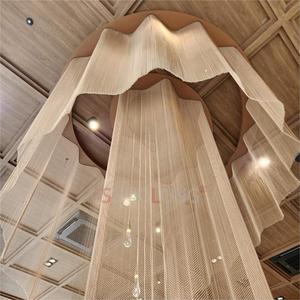 Trần thương mại trang trí kim loại rèm cửa nhôm Chuỗi liên kết lưới rèm - Product Image 1