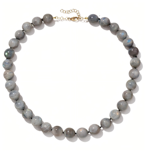 <span class=keywords><strong>Collana</strong></span> Estiva Personalizzata con Perle <span class=keywords><strong>di</strong></span> <span class=keywords><strong>Pietra</strong></span> Lunare Naturale e Chiusura in Acciaio Inossidabile, <span class=keywords><strong>Collana</strong></span> Minimalista Estiva da Donna - Product Image 1