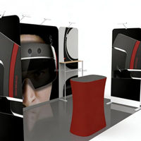Kit d'Exposition Professionnel Portable en Aluminium de 10 pieds x 20 pieds avec Toile Tendue pour Événements et Publicité