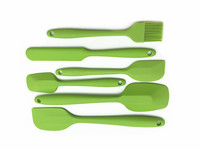 Ensemble de 6 spatules en silicone de qualité alimentaire, outils de nettoyage et de cuisson antiadhésifs et résistants à la chaleur, vente en gros