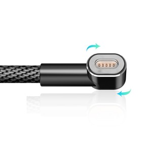 Mcdodo 360 rotar el codo derecho ángulo rápido <span class=keywords><strong>Charing</strong></span> <span class=keywords><strong>Cross</strong></span> datos 3,0 2 2m tipo C a tipo-c PD USB-C Cable Magnético - Product Image 6