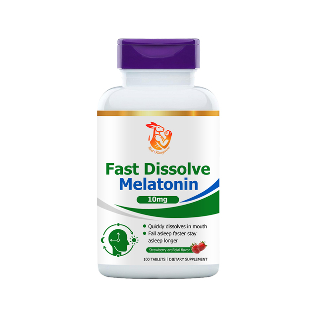 High Quality Vegan Boost Mood Calm Melatonin Tablets Vietnam Natural Berry Flavor 100 Tablets 10mg Helps Manage Sleep Wake Adult