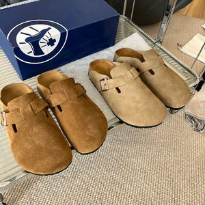 Sandales <span class=keywords><strong>Birkenstock</strong></span> en cuir véritable respirantes et antidérapantes pour hommes, tongs décontractées unisexes avec <span class=keywords><strong>semelle</strong></span> intérieure ultra-douce pour un confort quotidien - Product Image 1