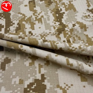 Vải ngụy trang chống rách 50% Polyester 50% Cotton, họa tiết lưới ngụy trang dùng cho áo khoác quân phục - Product Image 2