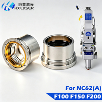 Ensemble de focalisation laser à fibre HXLASER D37 F100 F150 F200, lentille de collimation laser optique avec support pour tête laser WSX NC62 NC62A