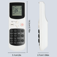 YKR-Q/002E pour télécommande de climatiseur AUX compatible avec les climatiseurs AUX RC-F23HN RC-F27HN RC-F37HN RC-F57HN RC-F76HN RC-F86HN