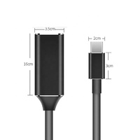 Adaptateur en aluminium Type C vers HDMI pour téléphone mobile Android, adaptateur Type C vers HDMI 4K 30Hz pour TV