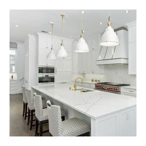 CBMmart ארון מטבח <span class=keywords><strong>pvc</strong></span> גיליון פנינה לכה לבנה ארון מטבח wellmax ארונות מטבח מבריק - Product Image 3