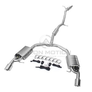 Compatible con Audi A4/A5 B9, A6 C8, Q5 FY, VW <span class=keywords><strong>Arteon</strong></span> y Touareg 2.0T, escape con válvulas electrónicas Cat-back. Bienvenidos compradores globales, pónganse en contacto - Product Image 3