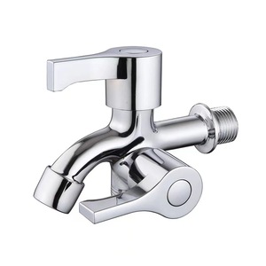 Grifo de doble propósito de aleación de zinc económico con 2 salidas para lavadora, disponible para OEM/ODM, ideal para uso en lavanderías exteriores. - Product Image 1