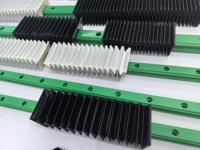 Soufflets pour machines-outils CNC, protection anti-poussière avec roulement, résistance aux hautes températures, conception accordéon flexible