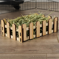 Adorable mangeoire à foin en bois pour lapin cochon d'inde chinchillas hamstes mangeoire à foin maison