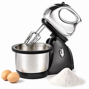 Batteur à gâteau au design simple, mélangeur de pâte de table portatif, 3 vitesses, batteur à œufs électrique, pétrin en acier inoxydable haute capacité - Product Image 4