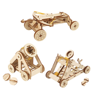 OEM antiguo asedio de tres piezas de madera 3D cañón catapulta Ballista hecho a mano montaje modelo <span class=keywords><strong>ciencia</strong></span> ingeniería Juguetes - Product Image 2