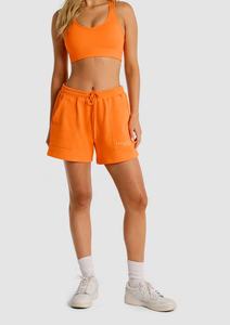 กางเกงขาสั้นผ้าฝ้ายฝรั่งเศสสำหรับผู้หญิงกางเกงขาสั้นผ้าฝ้ายเทอร์รี่2024พอดีตัวกางเกงออกกำลังกายแบบสกินนี่ลำลอง100% 350gsm สำหรับฤดูร้อน - Product Image 4