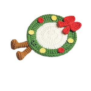 Bappoli fatti a mano 100% in cotone all'uncinetto di alta qualità decorazioni natalizie per le vacanze a casa ornamenti fatti a mano - Product Image 3