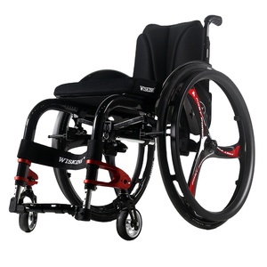 Silla <span class=keywords><strong>de</strong></span> <span class=keywords><strong>Ruedas</strong></span> Activa Ligera Plegable <span class=keywords><strong>de</strong></span> Fibra <span class=keywords><strong>de</strong></span> Carbono Wisking8801 con Certificación CE ISO <span class=keywords><strong>para</strong></span> Personas con Discapacidad - Product Image 1