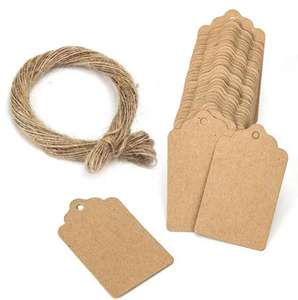 Tarjeta de Papel con Código QR, Etiqueta de Ropa de Papel Kraft, Tarjeta de Publicidad para Tienda Personalizada con Logotipo - Product Image 4