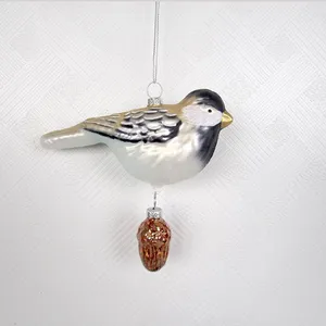Mehrfarbiger Vogel-Dekorationsanhänger Vögel Glasfenster hängendes Ornamen bunte Vogel-Serie-Ornamente