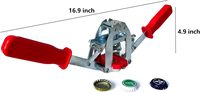 Capsuleuse manuelle en métal durable pour bouteilles de bière, scelleuse de capsules couronne 26 mm, outil de capsulage portable pour brassage maison