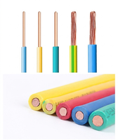 Cable Eléctrico Sólido BV de 1 Núcleo, Cableado Fijo, Conductor de Cobre, Aislamiento de PVC, Cable de Alimentación para el Hogar H05V-U H07V-R, Cable para Construcción