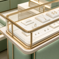 LED-Beleuchtete Schmuck-Vitrine aus MDF-Material für Einzelhandelsgeschäfte und Ausstellungsräume, Komplette Ladeneinrichtung für Juweliergeschäfte