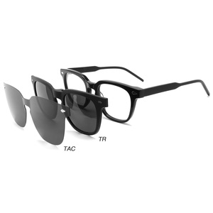 Gafas de sol con clip magnéticas de dos tonos cuadradas a la moda, Gafas de bloqueo de luz azul, Gafas Lunettes De Soleil - Product Image 6