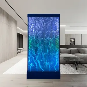 Moderne Wohn möbel leuchten LED Wasser Wandbehang Blase Brunnen an Trennwand