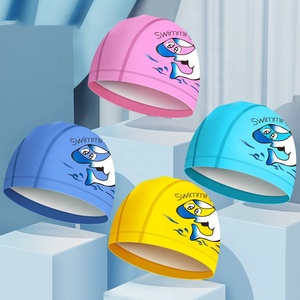 <span class=keywords><strong>Bonnet</strong></span> <span class=keywords><strong>de</strong></span> <span class=keywords><strong>bain</strong></span> personnalisé en spandex pour enfants, <span class=keywords><strong>tissu</strong></span> élastique doux, motif dessin animé, couche enduite PU <span class=keywords><strong>imperméable</strong></span>, écologique pour garçons - Product Image 1