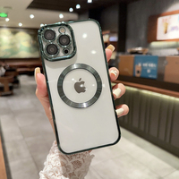 Nouvelle conception, nouveau procédé : Étui magnétique électroplaqué pour iPhone 16, compatible avec la recharge sans fil pour iPhone 14, 15, 16, 17, 18 Pro Max