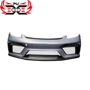 Kit carrosserie pour <span class=keywords><strong>Porsche</strong></span> Cayman Boxster <span class=keywords><strong>718</strong></span> 982, style GT4 modifié : pare-chocs avant, diffuseur arrière, capot moteur, aileron arrière, embout d'échappement - Product Image 3