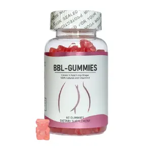 BBL Gummies creat a peach hip shape 100% natural with Vitamin E Private label hip big butt dietary supplements 60 Gummies