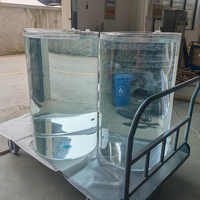 Vente directe d'usine, aquarium de grande taille de haute qualité, 500 gallons, décorations, aquarium pour poissons vivants