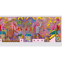Jeu de tubes éducatifs multisensoriels STEM, mousse écologique et sûre pour centre commercial, maternelle, certifié CE EN1176, mur interactif à balles