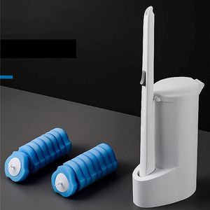 Nuevo Juego de Cepillos de Limpieza para Inodoro Desechables y Flexibles con 14 Recambios de Cabezal de Esponja TPR Ecológicos - Product Image 3