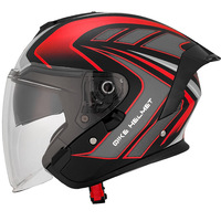 Casco Qike 3/4 in ABS Classe A di Sicurezza per Motociclette ed E-Bike Alettone Posteriore Grande Omologato ECE Per Tutte le Stagioni