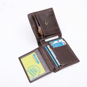 2021 Genuine Leather Durable Luxury Men's Slim <b>Wallet</b> <b>RFID</b> <b>Blocking</b> Animal Prints Short Vintage Open Closure for Horizontal - Product Image 4