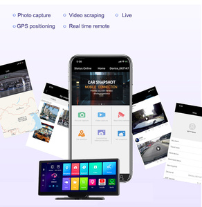 10.26 Inch 4G + 32G Android 8.1 Xe DVR Máy Ảnh Trên Bảng Điều Khiển FHD Android Dash Máy Ảnh Với GPS Wifi Kỹ Thuật Số Video <span class=keywords><strong>Recorder</strong></span> - Product Image 5