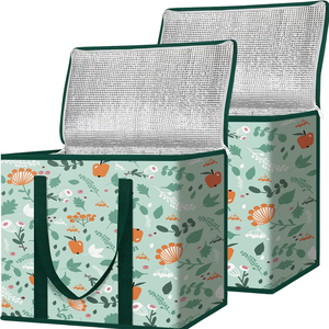 Sac isotherme réutilisable extra-large pour les courses, sac isotherme pliable pour les courses, sac isotherme robuste - Product Image 1