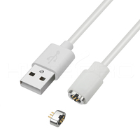 Cable de Carga Magnético HYTEPRO M553 con Adaptador de 5 Pines Pogo para Dispositivos Inteligentes, Relojes Inteligentes, IoT Médico y Electrónica Portátil