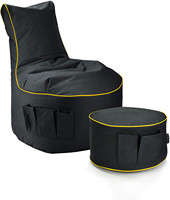 Fauteuil Poire Gaming d'Intérieur et d'Extérieur avec Poches Latérales – Pouf Gamer