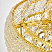 JYLIGHTING Lustre LED de luxe en or avec boule de cristal K9, longs luminaires suspendus pour hall d'hôtel, hall d'entrée, escalier, mariage