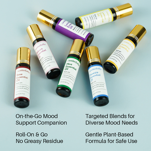 น้ำมันหอมระเหยผสมโรลออน ช่วยผ่อนคลาย ลดความเครียด กลิ่นหอมออร์แกนิคบริสุทธิ์ ของขวัญเพื่อการผ่อนคลายสำหรับผู้หญิงและผู้ชาย ใช้ได้กับผิวหน้าและผิวกาย ต่อต้านริ้วรอย - Product Image 1