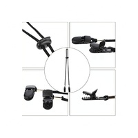Clips para Correas de Sombrero M&K Negros, Resistentes al Viento, Antideslizantes, con Bloqueo de Cordón de Poliéster/Nailon para Golf, Pesca, Navegación y Gafas