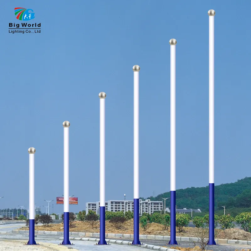 Solar Light Pole Outdoor Aluminum Light Poles Led Pole Light