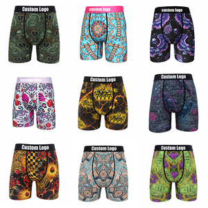 Sous-vêtements pour hommes anti-odeur, impression graphique squelettique, modal et élasthanne, respirant, séchage rapide, boxer, short, trunks, approvisionnement en vrac OEM - Product Image 2