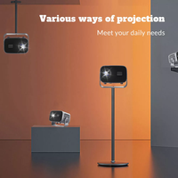 Projecteur de télévision intelligent mini portable 4K ultime éblouissant pour un usage domestique, Android, courte portée et compatibilité avec les téléphones Google