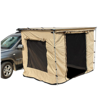 Auvent latéral de voiture 2x2, tente vestiaire avec pièce annexe, tente de camping 4x4 avec auvent coulissant pour se changer
